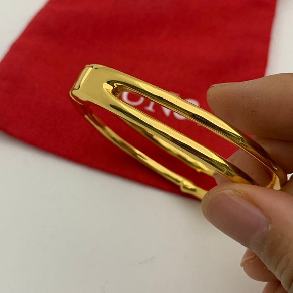 Uno de 50 Tailormade Bracelet open Bracelet Ikon shape Bracelet Gold - Picture 2 of 10